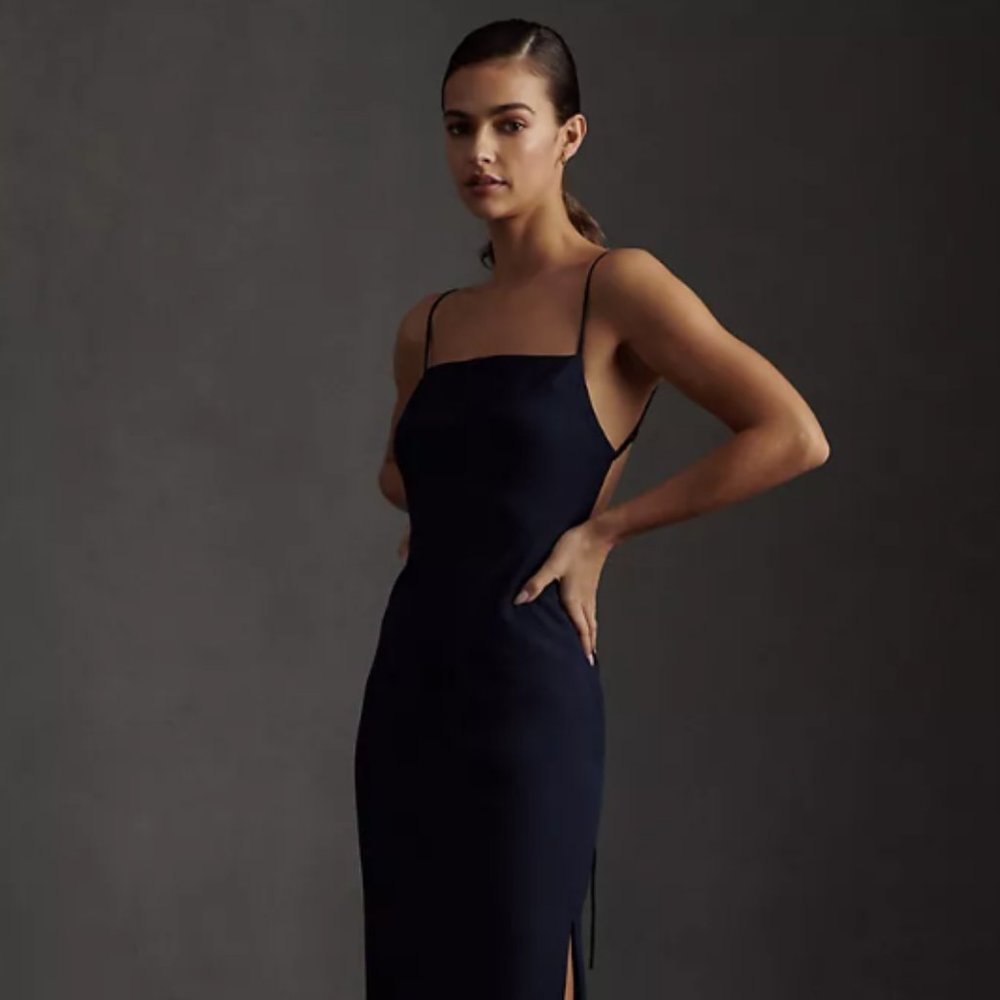 BHLDN Gavin Dress Size 2 Navy Blue